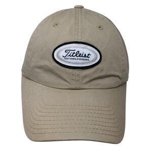 Fitleist Golf's Symbol Of Excellence Slideback Baseball Cap Beige One Size
